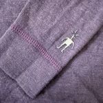 Smartwool  1/4 Zip Base Layer Shirt Womens Sz S Purple Merino Wool Hiking *READ* Photo 3