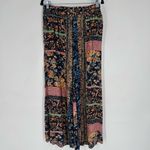 Jaase Boho Wide Leg Pants Size Large Flowy Cottagecore Rayon Hippie Romantic Photo 2