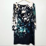 Maeve Anthro  black floral shift dress small Photo 5