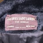 Saint Laurent Vintage Jacques for Genelle New York Faux Fur Overcoat Black Photo 9