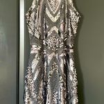 VICI Silver- Dark Gray Sequin Mini Dress Photo 0