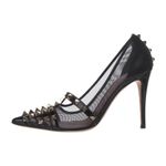 Valentino Garavani VALENTINO Rockstud Accents Mesh Fishnet Alcove Accents Pumps Black Size 38.5 NIB Photo 1