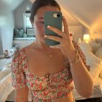 Sky to Moon Floral Crop Top Photo 0