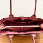 Coach F31474 Casey Crossgrain Leather Mauve Old Rose Pink Structured Tote Bag Photo 6