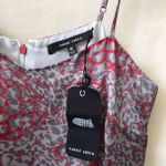 Naked Zebra Animal Print Red Satin Dress Photo 1