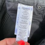 Good American Good Curved Jeans Black Charcoal Fray Shark Bite Hem 6/28 Photo 3