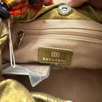 Bauerny  Velvet Beaded Top Handle Silver Chain Purse Handbag Shoulder Bag NWT Photo 3