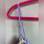 Southern Fried Chicks NWT SFC Lavender Gold Metallic Animal Leopard Print Ruffled Tiered Dress L Photo 5