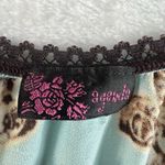 Vintage Y2K 2000’s Agenda Small S Top Babydoll Lace Woodland Forrest Goblincore Brown Photo 4