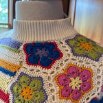 Farm Rio HANDMADE CROCHET SWEATER SIZE SMAL- NEVER WORN- NWOT Photo 13