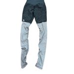 Alo Yoga  Grey High Waist‎ Ribbed Knit Lounge Leggings Ruched Small Dance Workout Photo 2