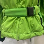 EandO E+O RECCO Neon Green Belted Winter Ski Coat Technical Outerwear Alpine 8 Photo 8