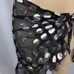Zuliana mesh metallic ruffle sarong Made in USA. New With Tags Black Size undefined Photo 1
