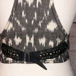 Diabless Black and Grey Vintage Look Embroidered Vest Size 2 Photo 6