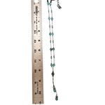 Debby Reid Aqua Crystal Lariat Necklace Blue Photo 7