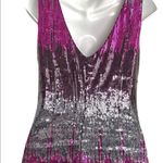 Vintage Y2K Jeweled Tone Sequin Color Block Mini Slip Dress Medium Gold Photo 8