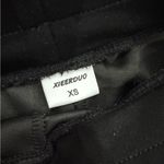 XIEERDUO Set Lounge Set Half Zip Sweatshirt & Wide Leg Sweatpant Tracksuit Black Size XS Photo 6