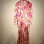 Vanity Fair Rare 1960s-70s Dressing Gown Button Dress Robe Sz 14 Photo 3