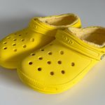 Crocs classic lined yellow clogs Photo 1