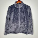 Cuddl Duds  gray pullover sherpa faux fur zip up front pockets soft size small Photo 1