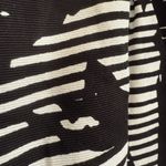 TERI JON | Black and White Grosgrain Graphic Pleated Party Skirt | Size 14 Photo 2