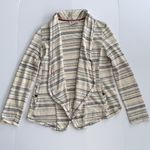 Anthropologie  Striped Lightweight Open Front Sweatshirt Jacket XS Photo 4