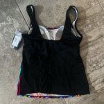 Reebok  Glasswork Bust Minimizing Soft Cup Tankini Bathing Suit Top, Size 10 NWT Photo 3