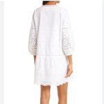 Club Monaco NWT  Eyelet Mini Dress in‎ White Sz Medium $249 Photo 1