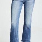 AYR  Medium Blue Straight Leg The Pop Frayed Raw Hem Jeans 33 Photo 0
