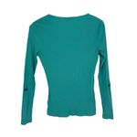 Ralph Lauren Y2K Lauren Teal Long Sleeve Zip Top Adjustable Sleeves Petite Small Photo 1