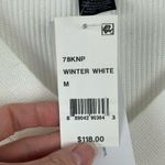 French Connection White Caballo Floral Lace Sheer Sleeve Sweater Pullover New M Photo 13