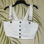 Kendall + Kylie white Overall crop top Size S Photo 0