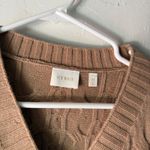 Cyrus Women's Cable Knit V Neck Button Front Cropped Cardigan Sweater Size M Photo 3