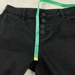 Vera Wang Simply Vera  Capri Jeans Womens Size 4P Black Denim Button Fly Mid Rise Photo 5