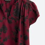 Tiffany Tulip Sleeve Blouse Red Size XXL Photo 2