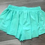 Luogongzi Women's 2 in 1 Flowy Running Shorts Gym Yoga Shorts Green Size XL Blue Photo 10