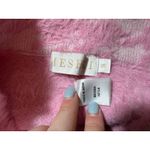 Meshki  High Rise Pink White Fuzzy Biker Shorts Size Small Photo 6