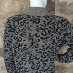 John + Jenn   Women's Cozy Pullover Mock Neck Leopard Knit Sweater Top Size‎ XS Photo 5