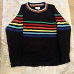 Unif Fantastic Fawn Sweater With Rainbow Stripes‎ size M Multicolor Photo 8