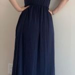 Navy Blue Maxi Dress Size M Photo 4