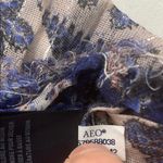 American Eagle Elegant Blue and Beige Infinity Scarf with hints of Shimmer Photo 5