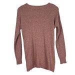 Wishlist Surplice Sweater Womens S/M Pink Textured Linen Blend Cozy Slouchy Boho Photo 2