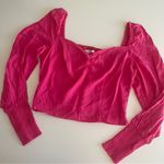 Bar III Pink Bustier Blouse Size L NWOT $60 Photo 0