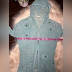 Mifresia sea green crochet hooded Long sleeve zip Up jacket Swimsuit Coverup Size undefined Photo 7