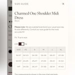 Petal and Pup Petal and‎ Pup $119 NWT black Charmed One Shoulder Midi Dress M Photo 2