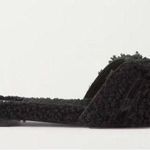 Saint Laurent Tribute shearling slides size 38.5 Photo 0