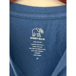 Ivory Ella  Blue Printed T-Shirt Sz M Photo 4