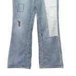 Anthropologie  Pilcro Laidback Flare Jeans Size 29 Patchwork Distressed High Rise Photo 9