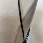 Vintage 90s Grey & Silver Backless Sequin Full Length Formal Prom Dress Gray Size 10 Photo 3