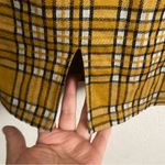 Riley & James 💥 Women Retro Vibes Plaid Bodycon Dress Mustard Yellow L Photo 4